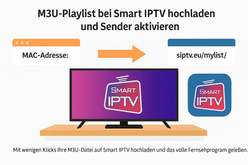 INSTALLATION DER M3U-LISTE f&uuml;r IPTV Smart